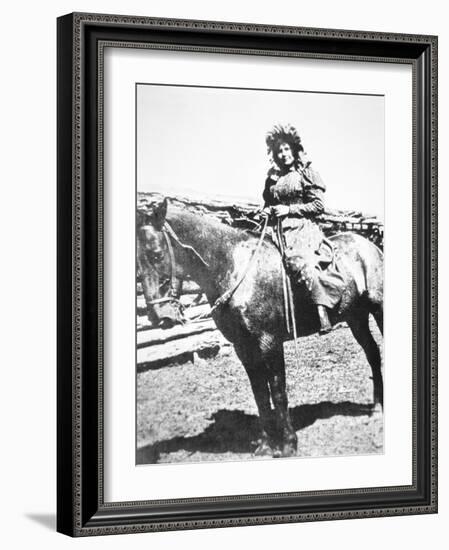 'Cattle Kate' Ella Watson, (1861-99) Lynched for Alleged Cattle Rustling During the Johnson…-null-Framed Photographic Print