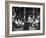 Cattle Men and Natives of San Angelo Sitting in the Lobby of the Cactus Hotel-null-Framed Photographic Print