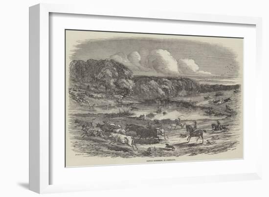 Cattle Mustering in Australia-Harrison William Weir-Framed Giclee Print