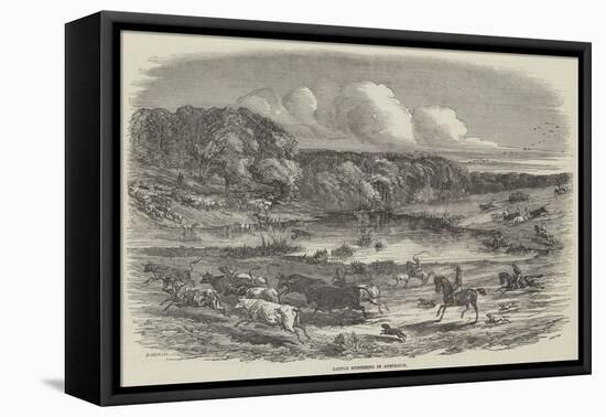 Cattle Mustering in Australia-Harrison William Weir-Framed Premier Image Canvas