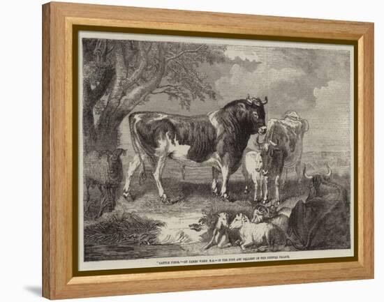 Cattle Piece-null-Framed Premier Image Canvas