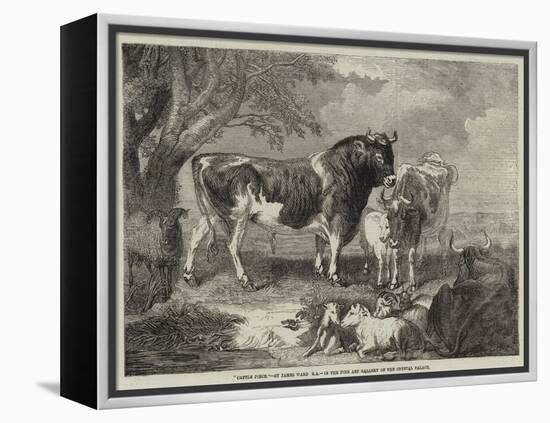 Cattle Piece-null-Framed Premier Image Canvas