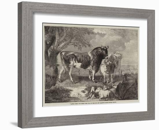 Cattle Piece-null-Framed Giclee Print