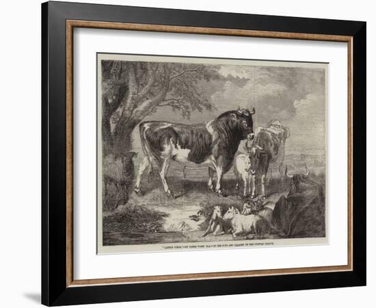 Cattle Piece-null-Framed Giclee Print