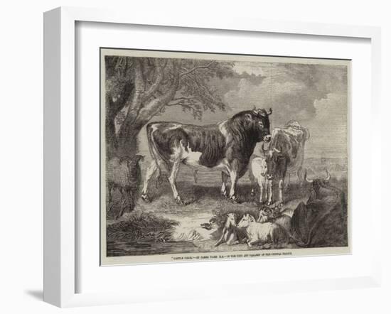 Cattle Piece-null-Framed Giclee Print