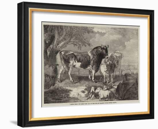 Cattle Piece-null-Framed Giclee Print