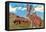 Cattle Punching on a Giant Jack Rabbit-null-Framed Stretched Canvas