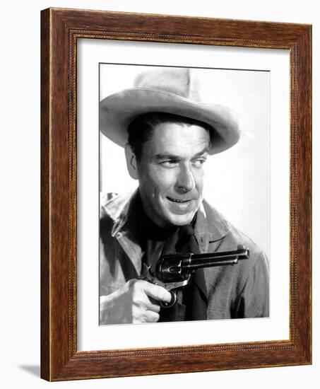 Cattle Queen of Montana, Ronald Reagan, 1954-null-Framed Photo