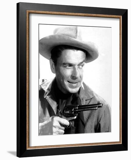 Cattle Queen of Montana, Ronald Reagan, 1954-null-Framed Photo