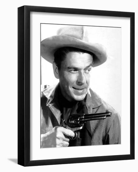 Cattle Queen of Montana, Ronald Reagan, 1954-null-Framed Photo