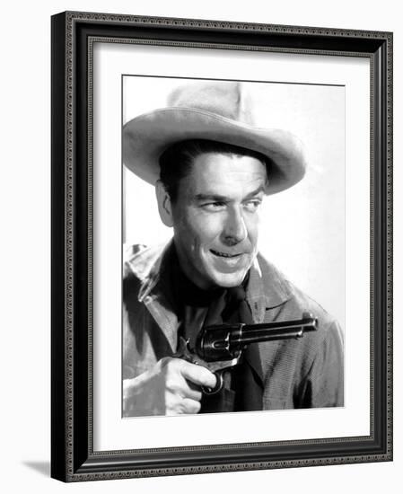 Cattle Queen of Montana, Ronald Reagan, 1954-null-Framed Photo