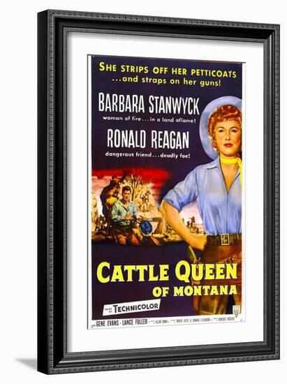 Cattle Queen of Montana-null-Framed Art Print