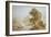 Cattle Watering at a River-John Glover-Framed Giclee Print