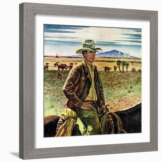 "Cattleman,"June 1, 1946-Peter Hurd-Framed Giclee Print