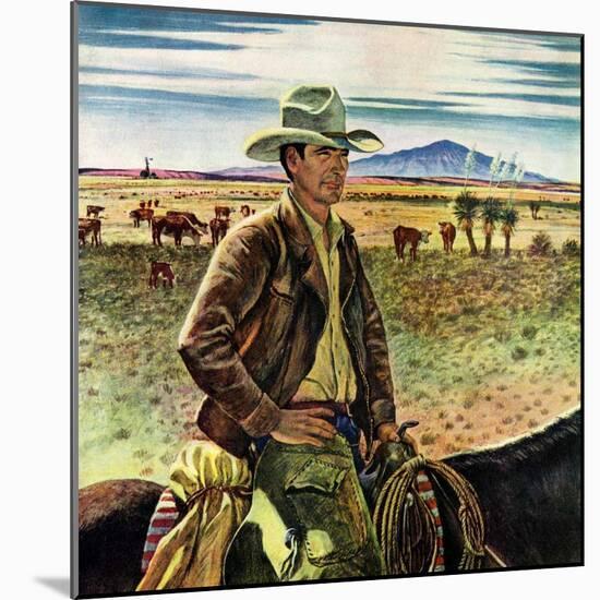 "Cattleman,"June 1, 1946-Peter Hurd-Mounted Giclee Print