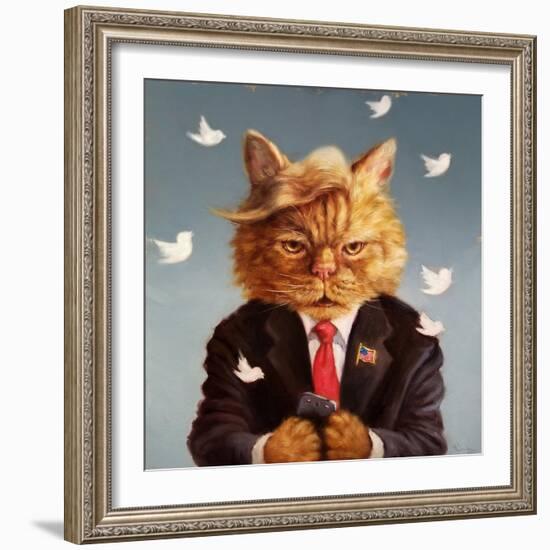 Catty Remarks-Lucia Heffernan-Framed Premium Giclee Print