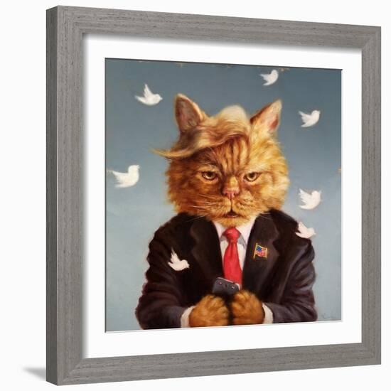 Catty Remarks-Lucia Heffernan-Framed Art Print