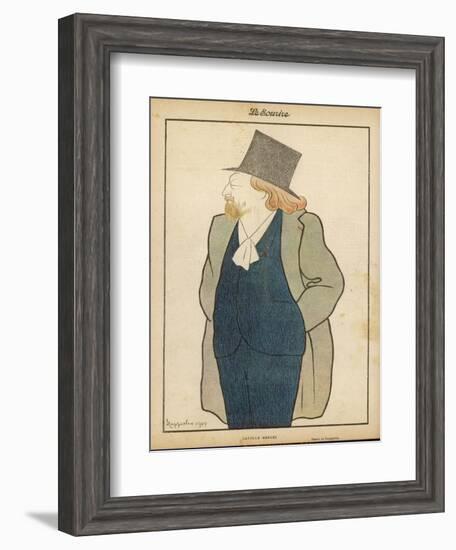 Catulle Mendes French Writer in His Hat and Coat-Leonetto Cappiello-Framed Art Print