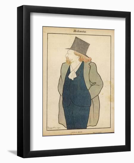 Catulle Mendes French Writer in His Hat and Coat-Leonetto Cappiello-Framed Art Print
