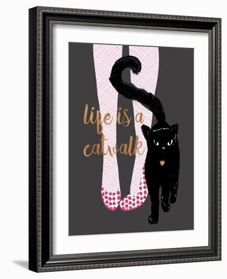 Catwalk-Bella Dos Santos-Framed Art Print