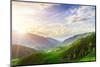 Caucasus Mountains in Georgia. Beautiful Landscape in Kazbeki Region in Georgia-goinyk-Mounted Photographic Print