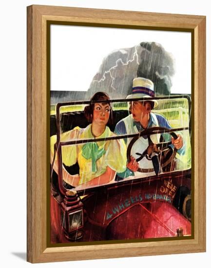 "Caught in the Rain,"August 29, 1936-Albert W. Hampson-Framed Premier Image Canvas