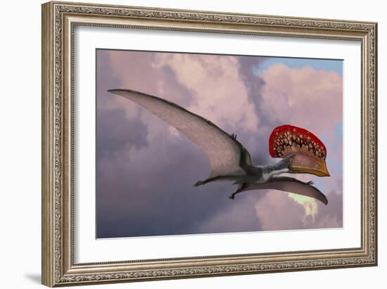 Caupedactylus Ybaka, an Extinct Pterosaur from the Cretaceous Period-null-Framed Art Print