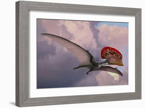 Caupedactylus Ybaka, an Extinct Pterosaur from the Cretaceous Period-null-Framed Art Print