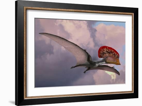 Caupedactylus Ybaka, an Extinct Pterosaur from the Cretaceous Period-null-Framed Art Print