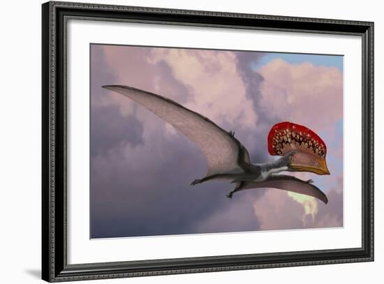 Caupedactylus Ybaka, an Extinct Pterosaur from the Cretaceous Period-null-Framed Art Print