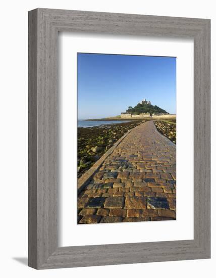 Causeway to St. Michaels Mount, Penzance, Cornwall, England, United Kingdom, Europe-Peter Barritt-Framed Photographic Print