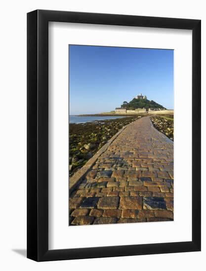 Causeway to St. Michaels Mount, Penzance, Cornwall, England, United Kingdom, Europe-Peter Barritt-Framed Photographic Print