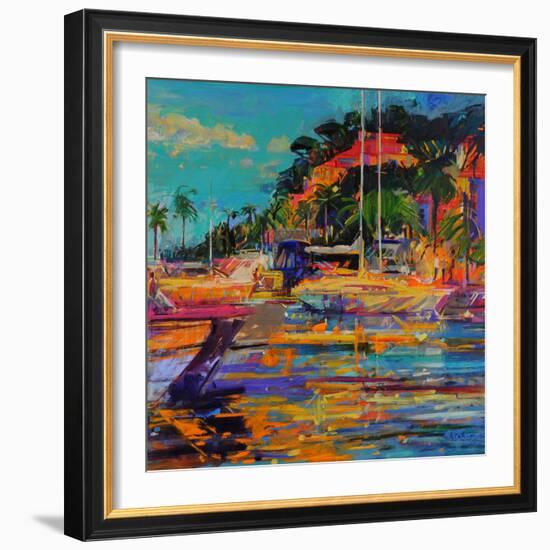 Cavalaire-Sur-Mer, 2023 (Oil on Canvas)-Peter Graham-Framed Giclee Print