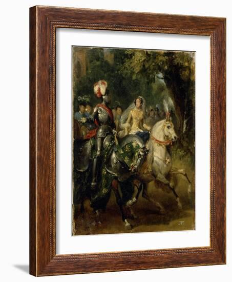 Cavalcade, Ca 1842-Horace Vernet-Framed Giclee Print