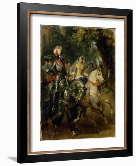 Cavalcade, Ca 1842-Horace Vernet-Framed Giclee Print