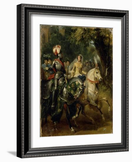 Cavalcade, Ca 1842-Horace Vernet-Framed Giclee Print