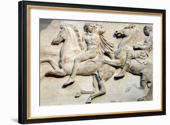Cavalcade from the West Frieze of the Parthenon-null-Framed Photographic Print