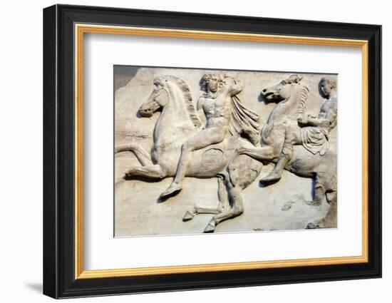 Cavalcade from the West Frieze of the Parthenon-null-Framed Photographic Print