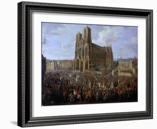 Cavalcade of Louis XV after His Coronation, October 1722-Pierre-Denis Martin II-Framed Giclee Print