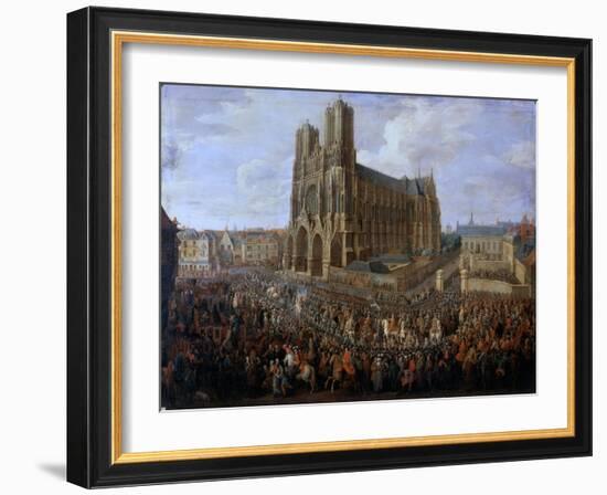 Cavalcade of Louis XV after His Coronation, October 1722-Pierre-Denis Martin II-Framed Giclee Print