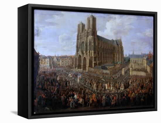 Cavalcade of Louis XV after His Coronation, October 1722-Pierre-Denis Martin II-Framed Premier Image Canvas