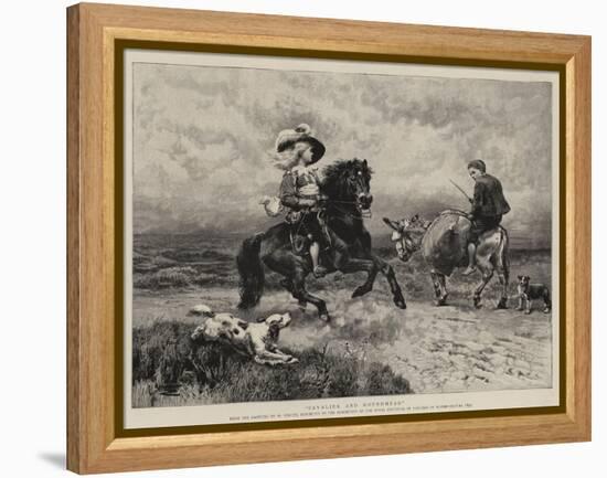 Cavalier and Roundhead-William Strutt-Framed Premier Image Canvas