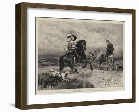 Cavalier and Roundhead-William Strutt-Framed Giclee Print