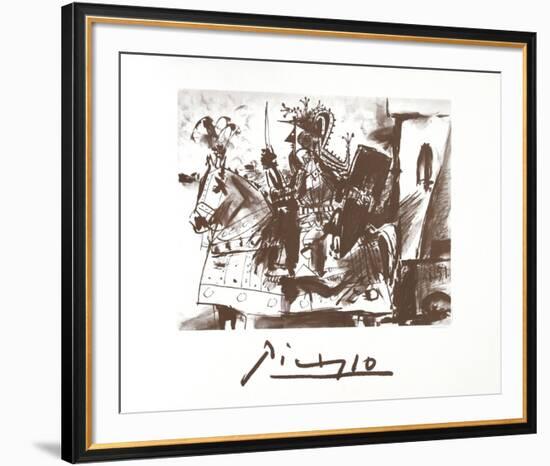 Cavalier en Armure-Pablo Picasso-Framed Collectable Print