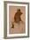 Cavalier en habit rouge-Edgar Degas-Framed Giclee Print