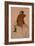 Cavalier en habit rouge-Edgar Degas-Framed Giclee Print