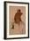 Cavalier en habit rouge-Edgar Degas-Framed Giclee Print