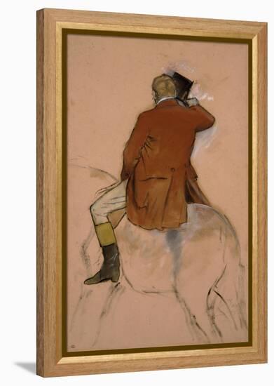 Cavalier en habit rouge-Edgar Degas-Framed Premier Image Canvas