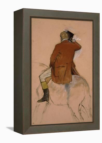 Cavalier en habit rouge-Edgar Degas-Framed Premier Image Canvas