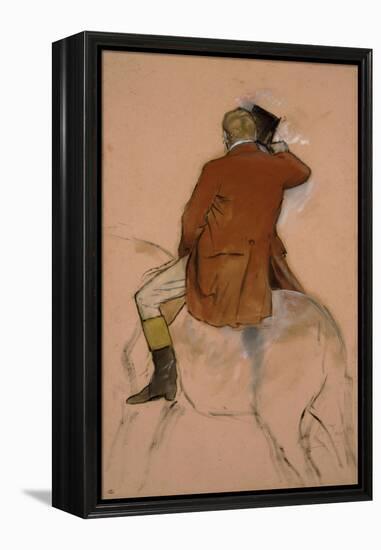 Cavalier en habit rouge-Edgar Degas-Framed Premier Image Canvas